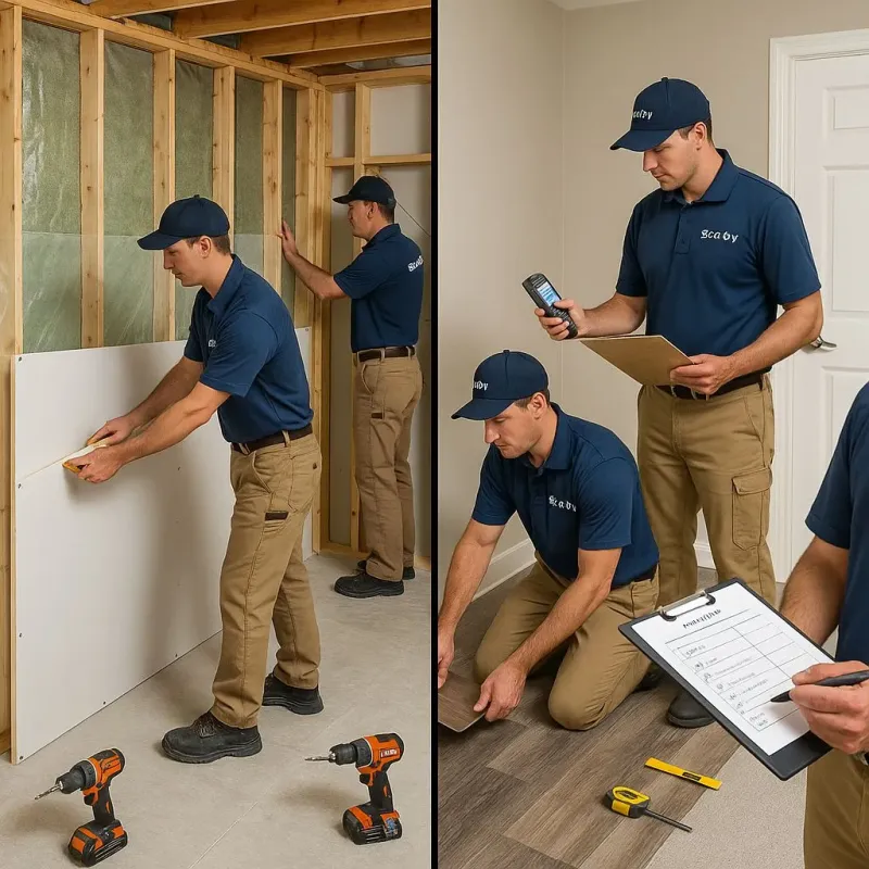 Repairs and Reconstruction process in Killingly Center, CT